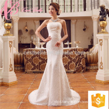 Suzhou factory lace appliques mermaid cheap custom made plus size wedding dress